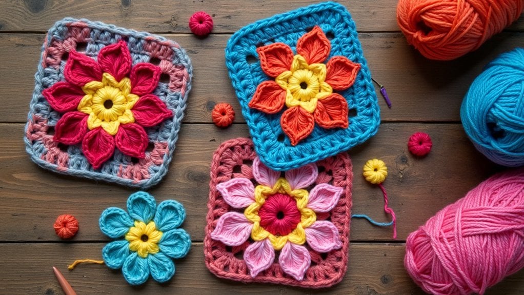 20 Amazing Crochet Flower Squares Ideas