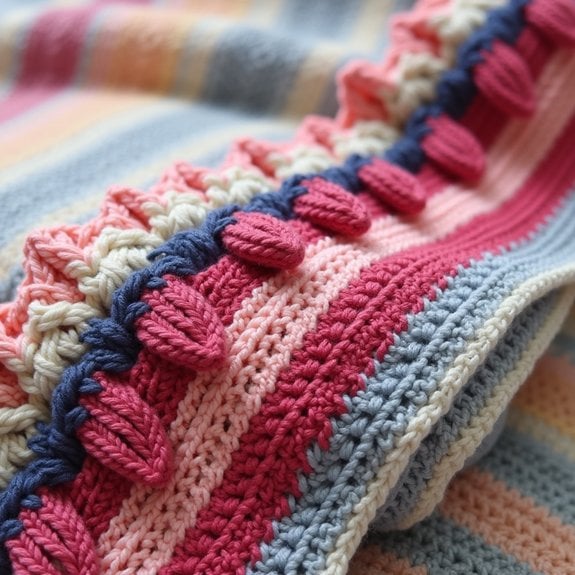 crochet border with spikes