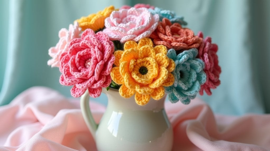 20 Amazing Crochet Flowers Bouquet Ideas