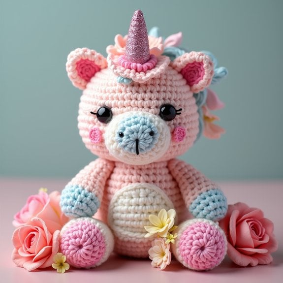 crochet pattern for unicorn bear