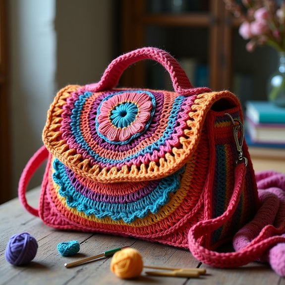 crochet satchel fashion statement