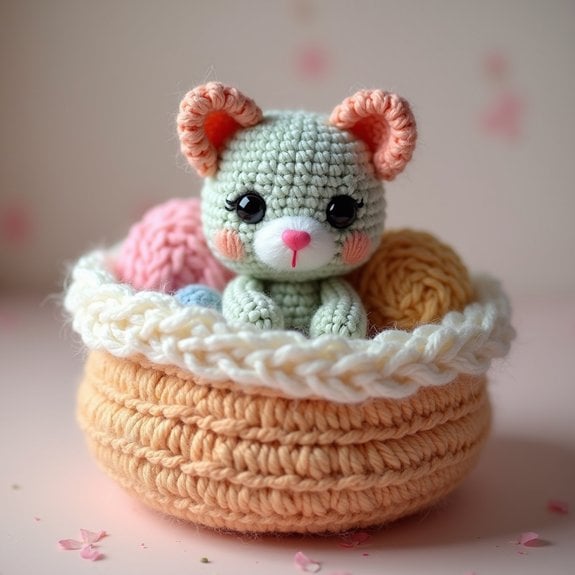 cute crocheted kitten toys