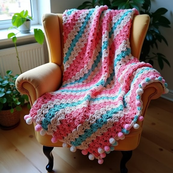 decorative fringe with pompoms