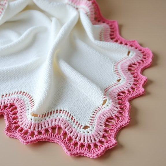 decorative wave stitch border