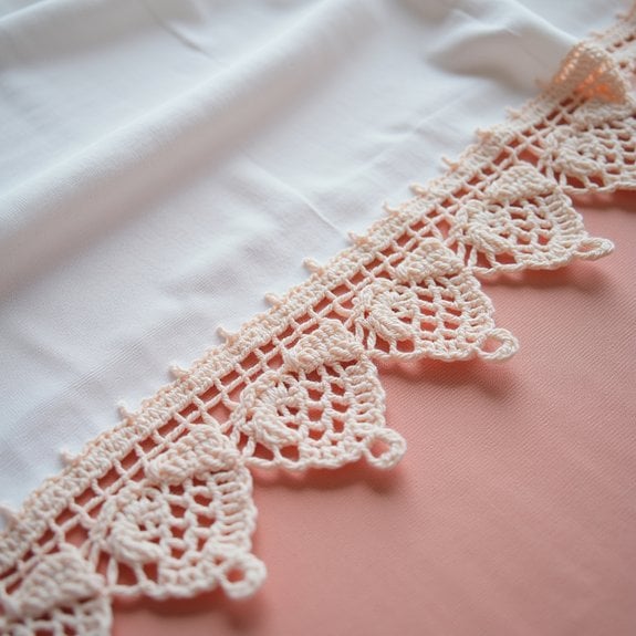 delicate lace border design
