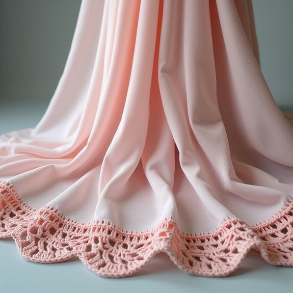 double crochet border technique