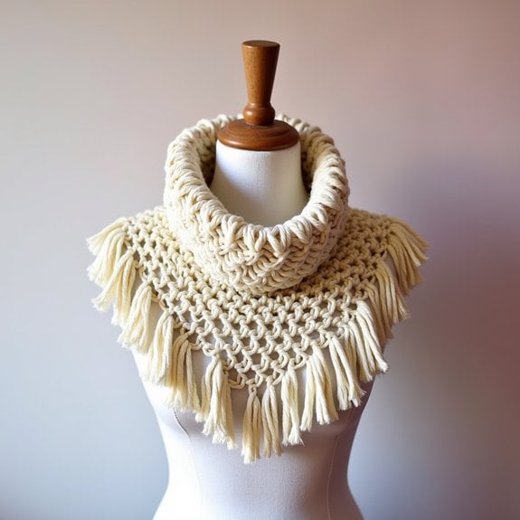 fringe detail collar design
