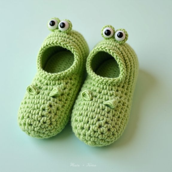 frog themed ear warmers