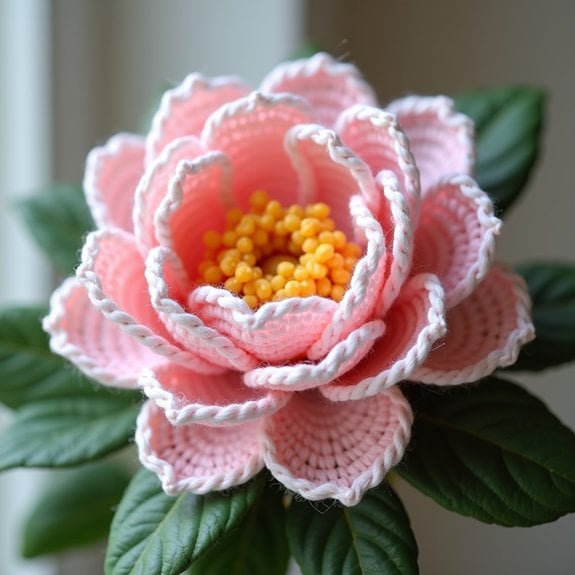 graceful blooming peony flower