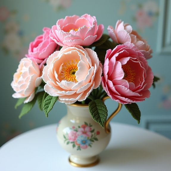 graceful floral artwork creation