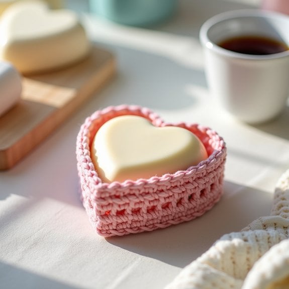 heart shaped soap holder