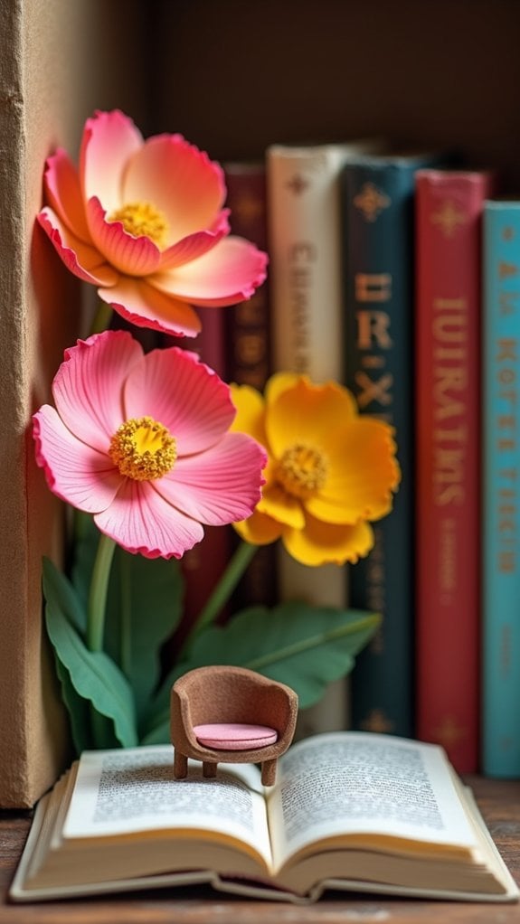 miniature book display setups