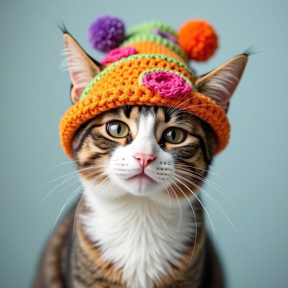 playful feline headwear collection