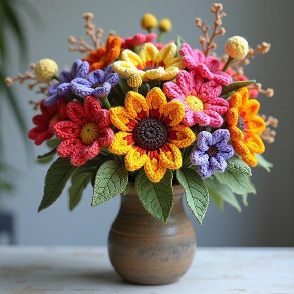 playful floral arrangement delight