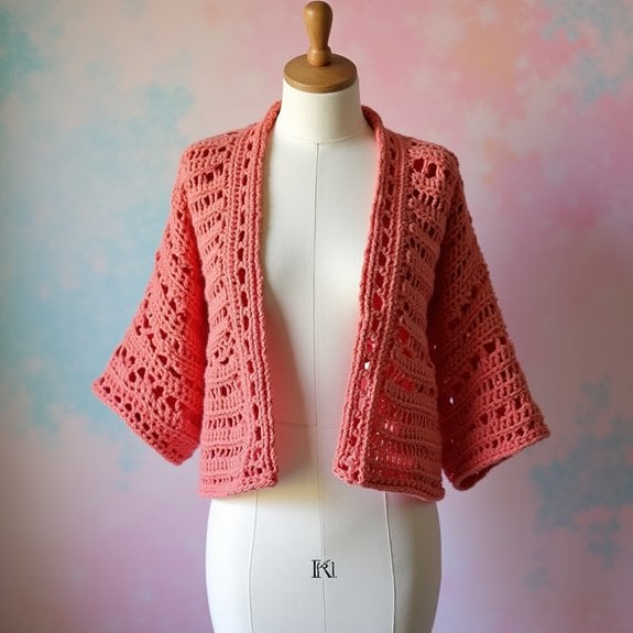 stylish cropped kimono cardigan