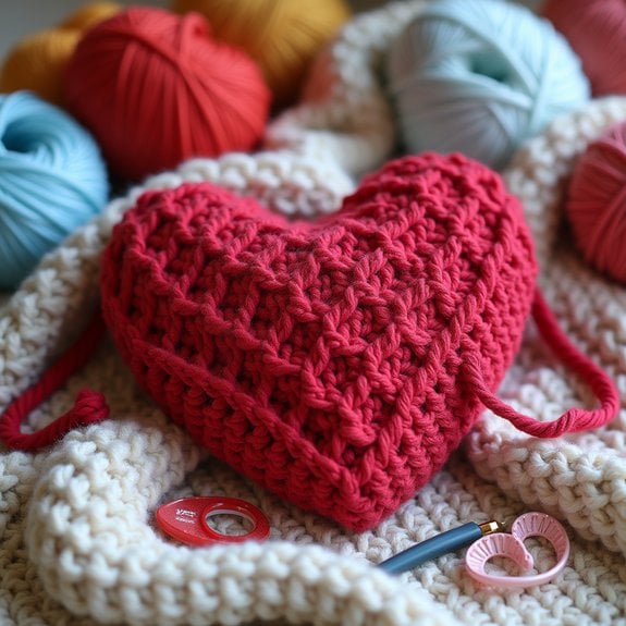 stylish heart shaped handbag design