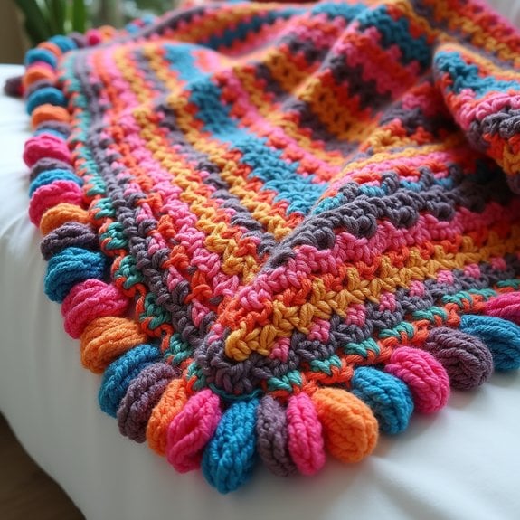 textured crochet border technique