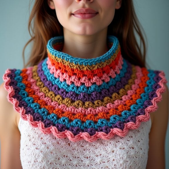 vibrant collar with contrast