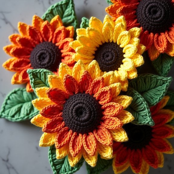 vibrant sunflower design pattern