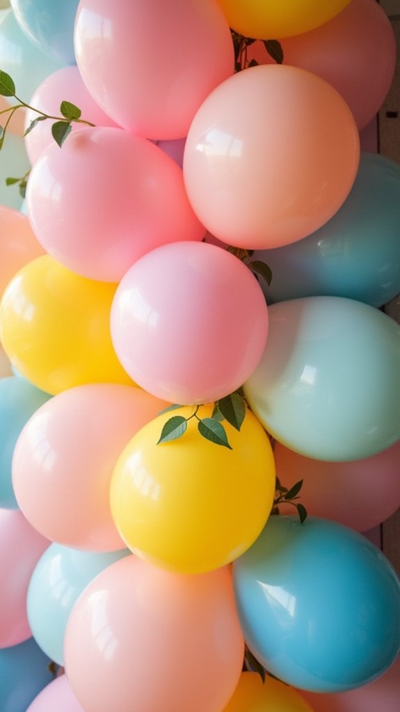 whimsical balloon wall decor