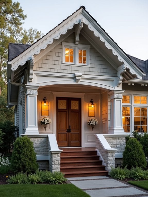 architectural trim enhances bungalows