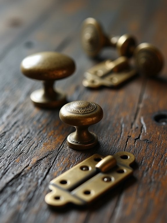charming vintage brass accents