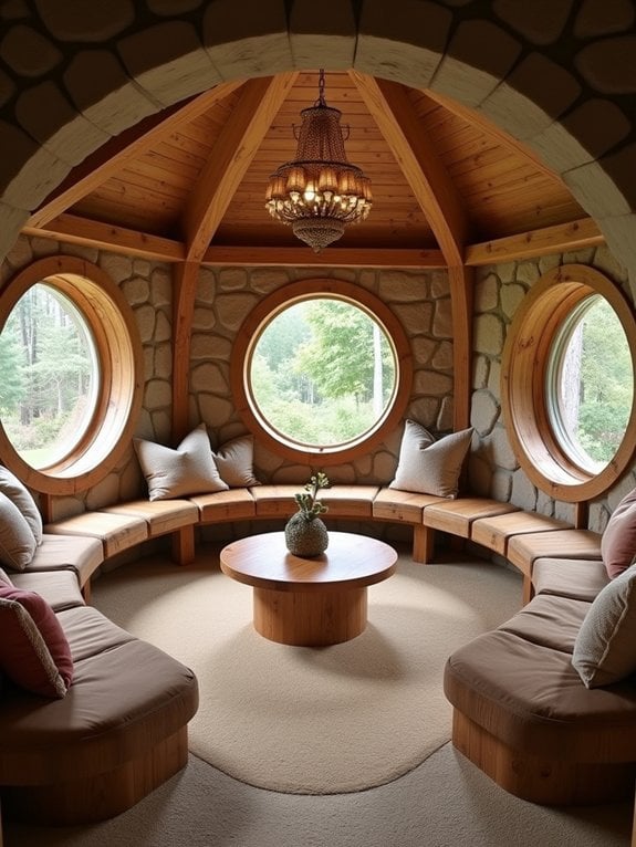 curved cozy hobbit furniture