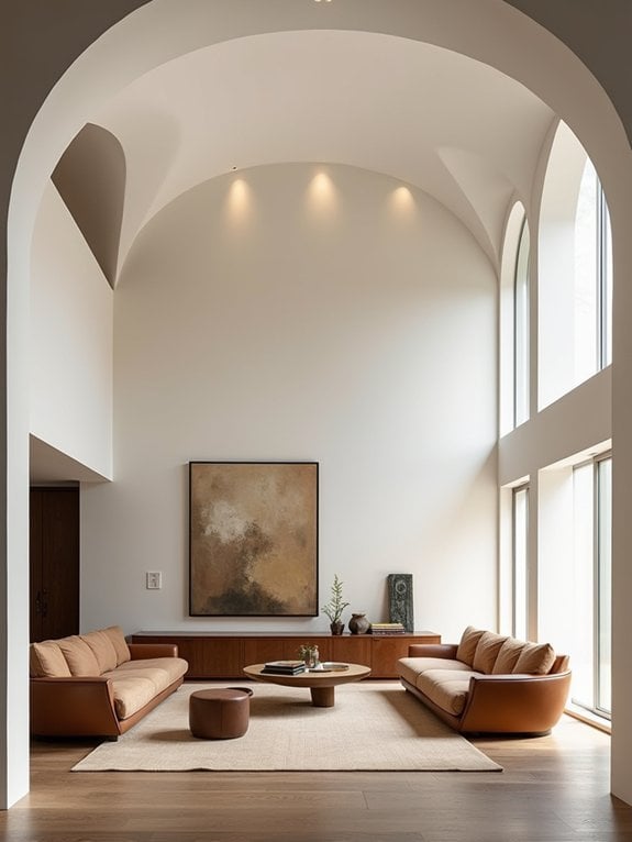 curved walls and archways