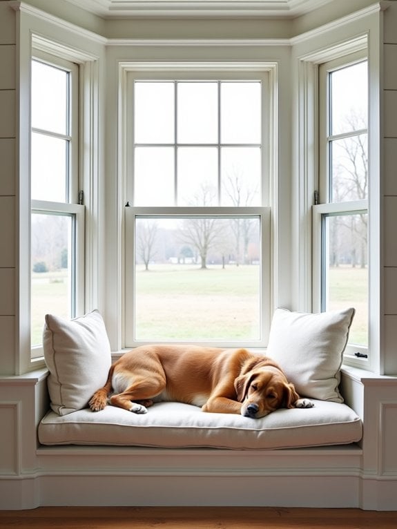 custom dog window nook