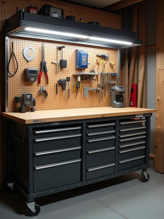 customizable modular workbench storage