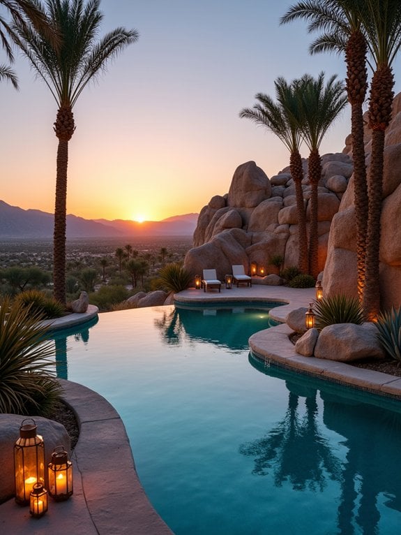 desert oasis pool landscape