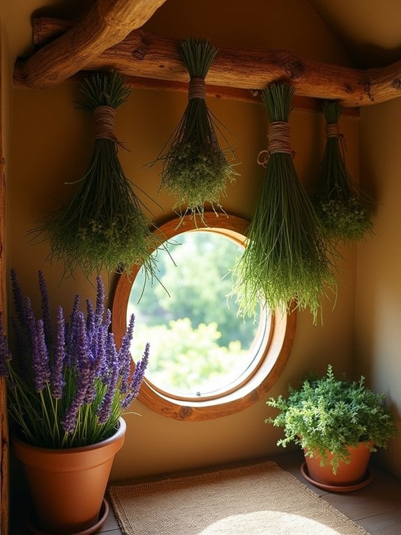 dried herbs for rustic charm