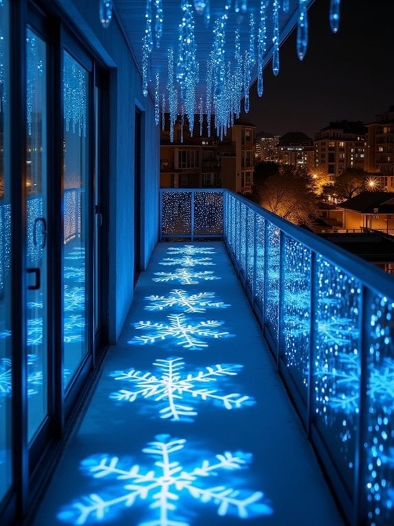 enchanting balcony winter magic