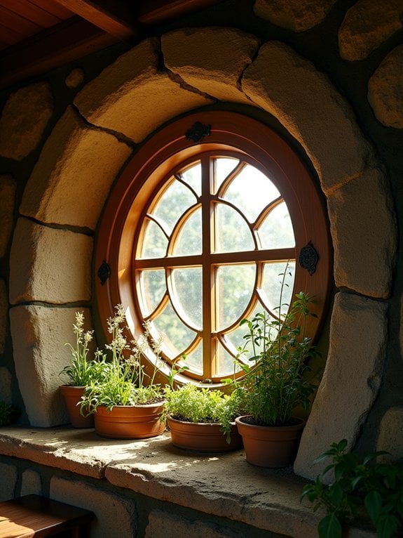 enchanting circular windows skylights