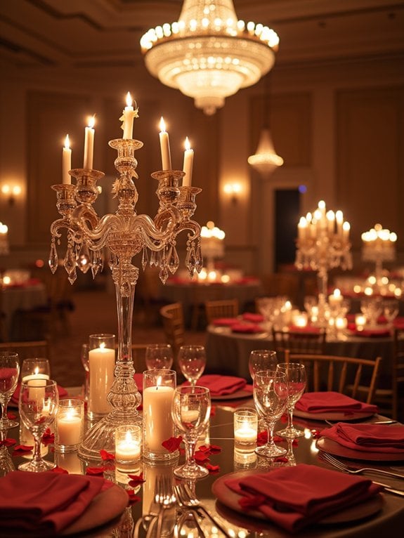 enchanting mirrored table displays