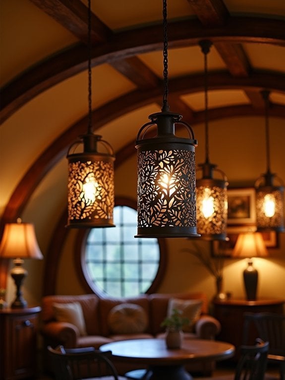 enchanting rustic light fixtures