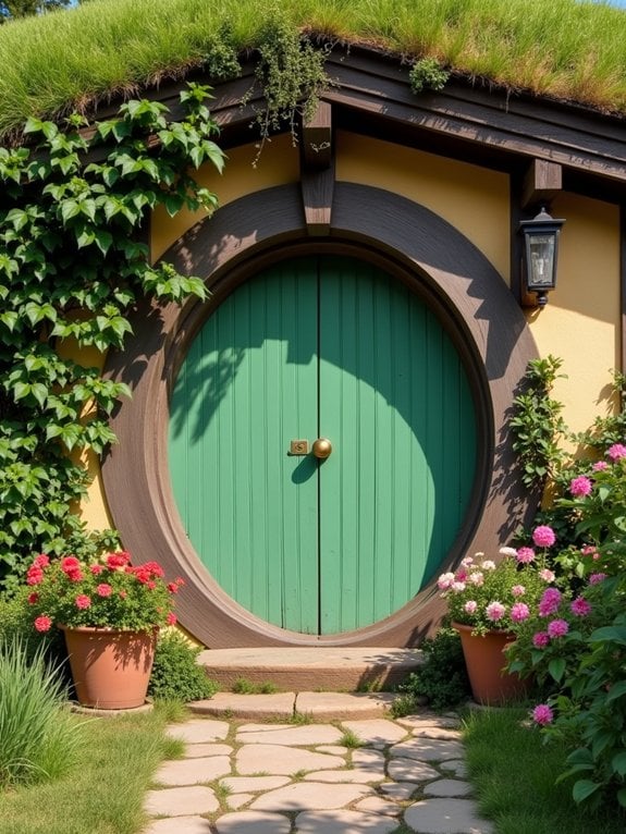 hobbit inspired green door options
