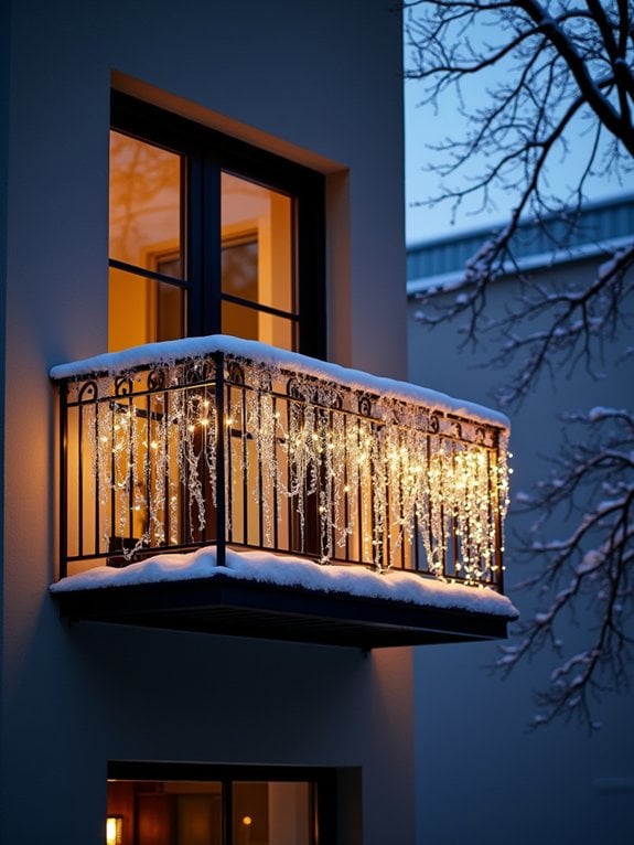 icicle lights for balconies