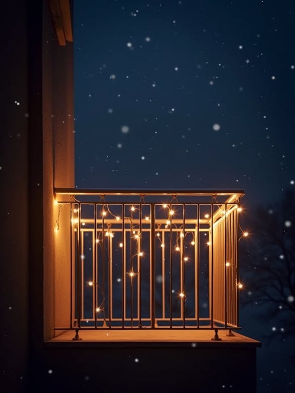 illuminated balcony border lights