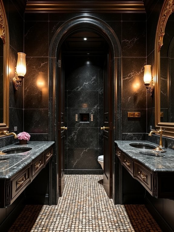 luxurious dark mediterranean oasis