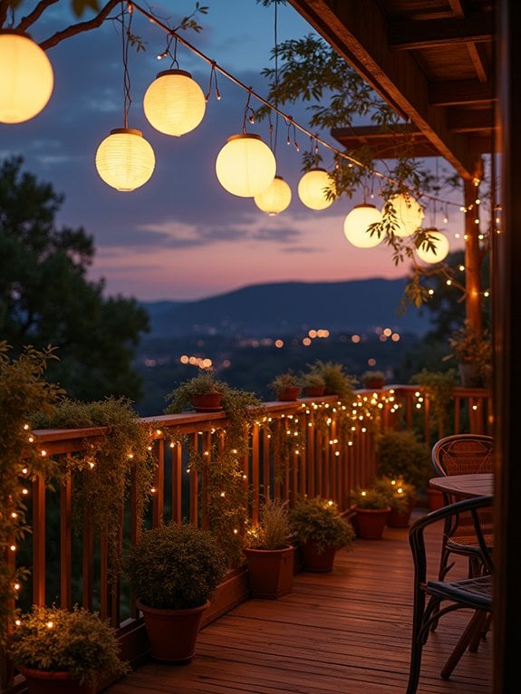magical hanging light globes
