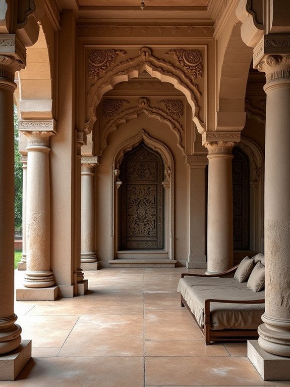 modern carved stone accents