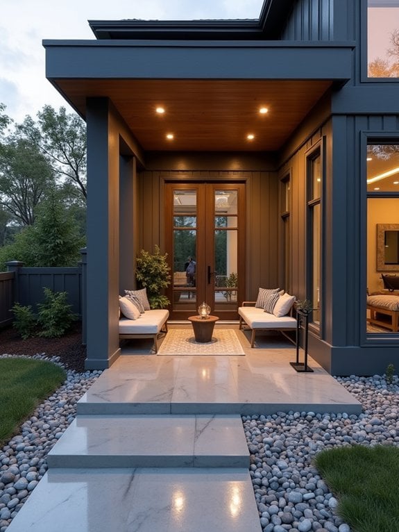 modern concrete finishes shine