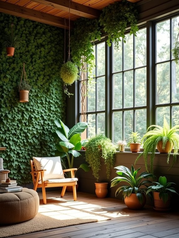 nature inspired indoor greenery arrangements