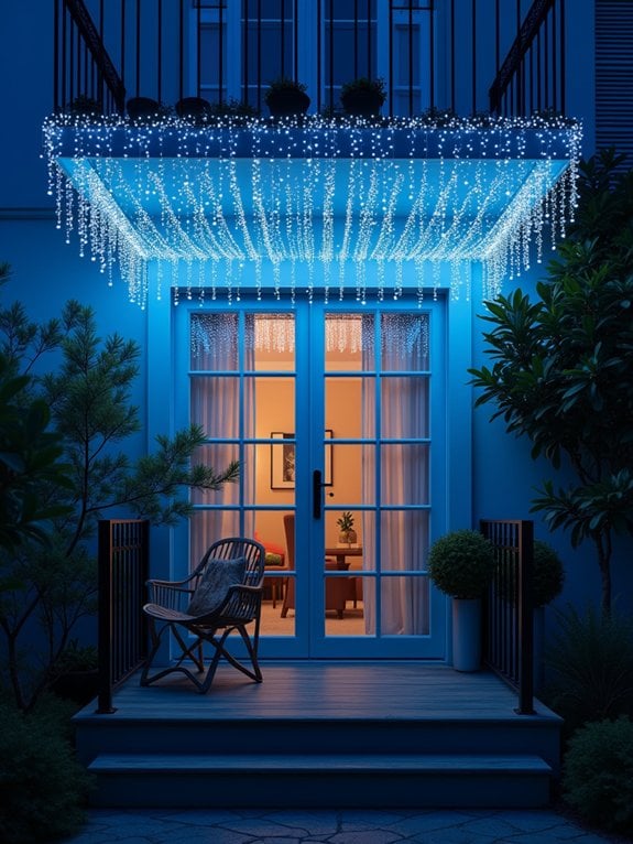 starry balcony lighting effect
