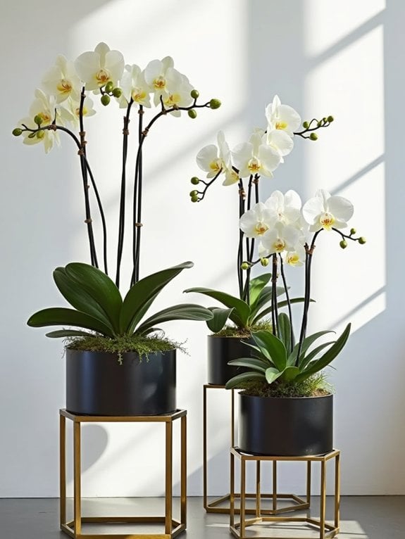 stylish geometric plant displays