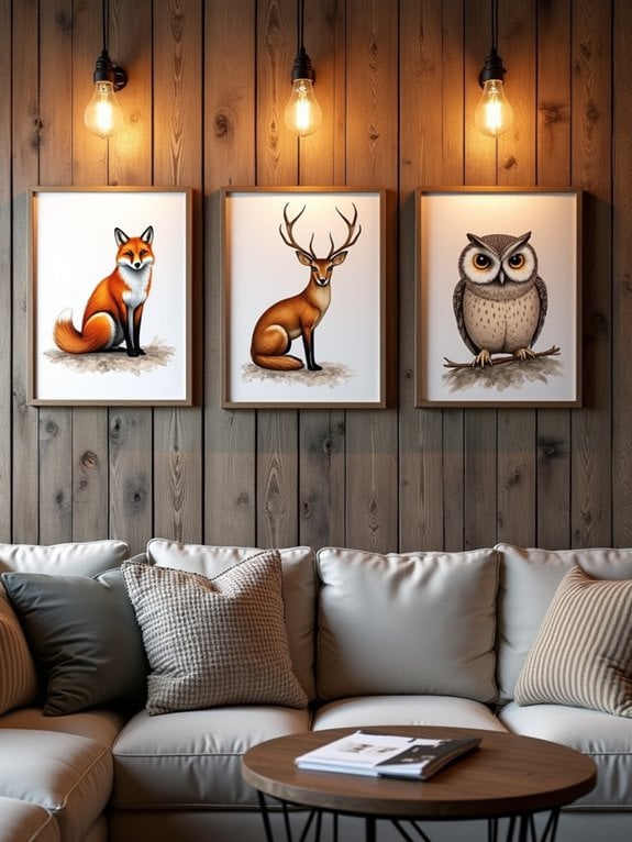woodland creature artwork collection