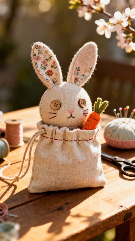 adorable bunny treat pouches