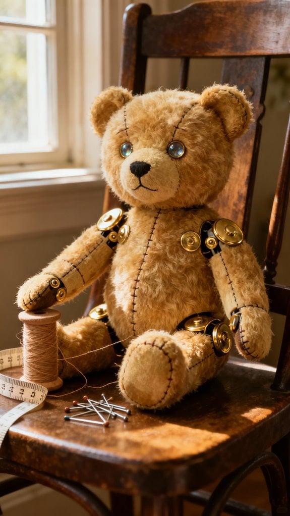 classic jointed teddy bear