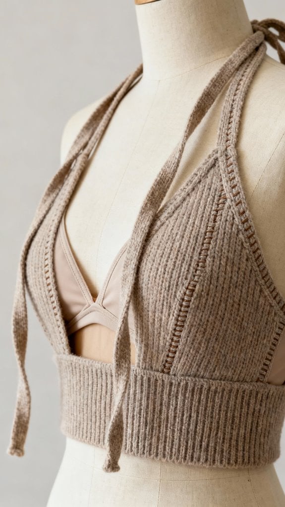 comfortable knit halters designed